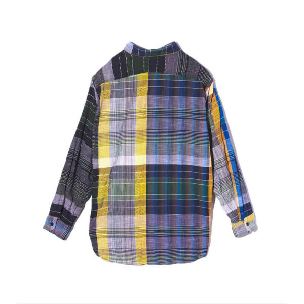 Work Shirt - Navy / Yellow / Green Madras