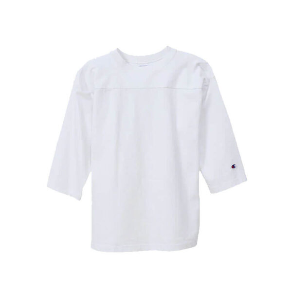 CHAMPION MADE IN USA 3/4 Sleeve Tee - White