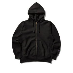 CHAMPION MADE IN USA Zipped Hoodie - Black