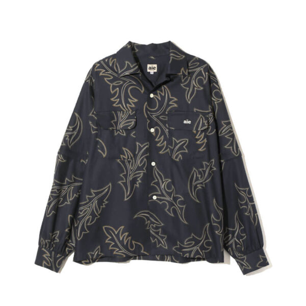 AïE ZPC Shirt - Stitching Print Navy