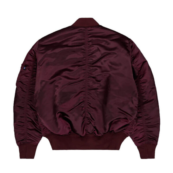 ALPHA INDUSTRIES UV MA-1 Base Flight Bomber Jacket - Dark Cherry