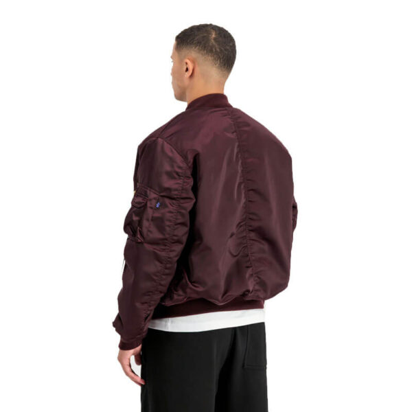 ALPHA INDUSTRIES UV MA-1 Base Flight Bomber Jacket - Dark Cherry