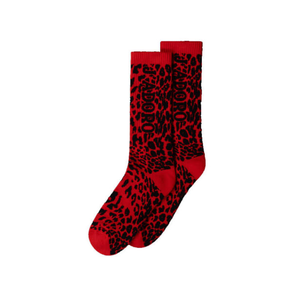 ARIES J'Adoro Aries Leopard Socks - Red
