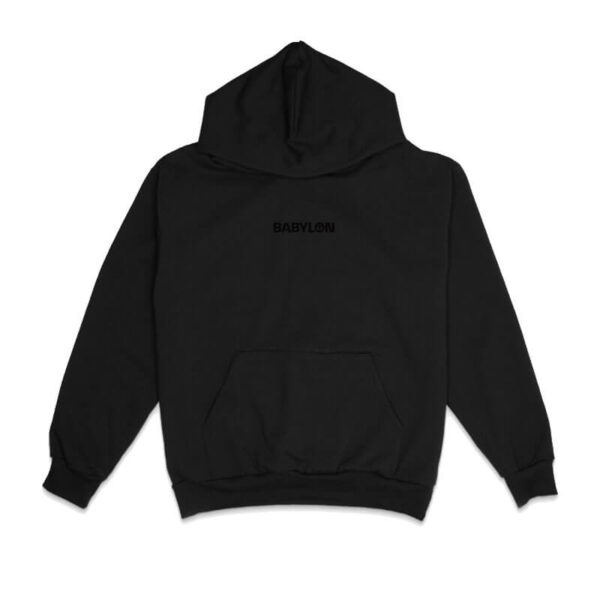 BABYLON LA Shop Hoodie Black Logo