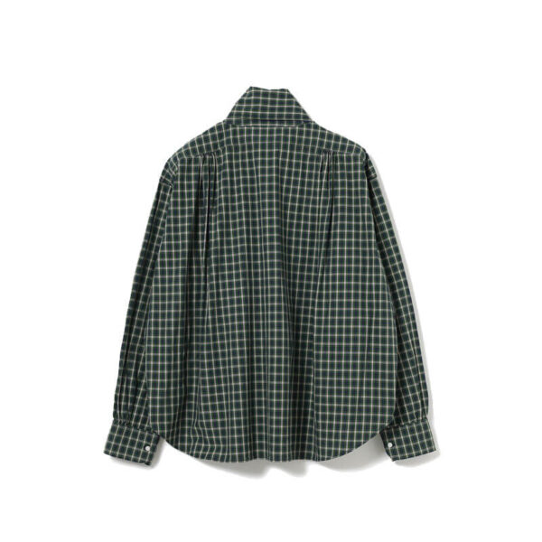 BEAMS BOY Ascot Tie Checked Shirt