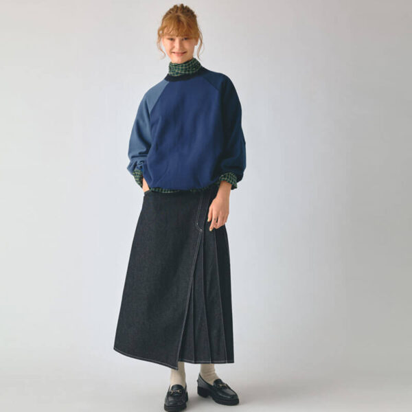 BEAMS BOY Ascot Tie Checked Shirt