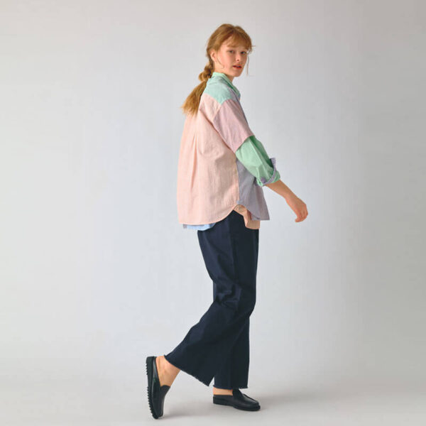 BEAMS BOY Seersucker Crazy Shirt