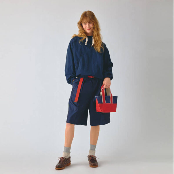 BEAMS BOY Side Ribbon Anorak - Navy