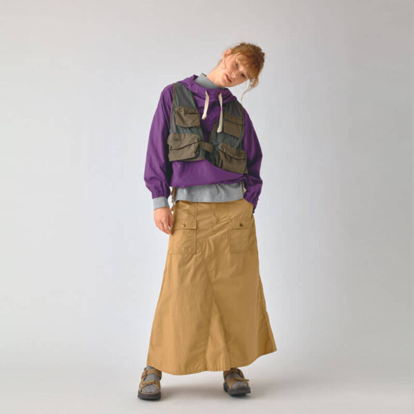 BEAMS BOY Side Ribbon Anorak - Purple