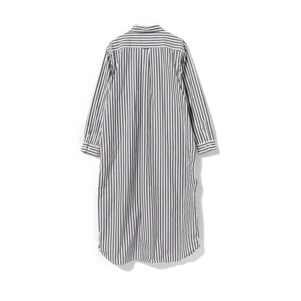 BEAMS BOY Stripe Shirt Dress - Black