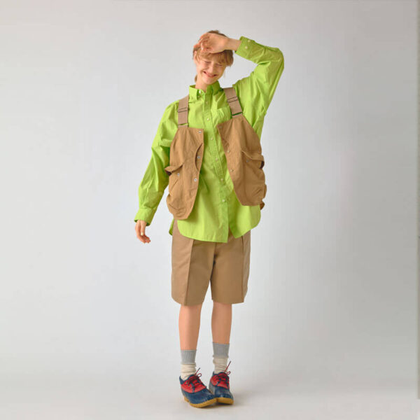 BEAMS BOY Type Big LS Shirt - Mint Green