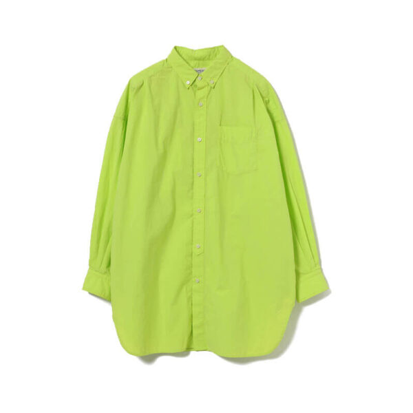 BEAMS BOY Type Big LS Shirt - Mint Green