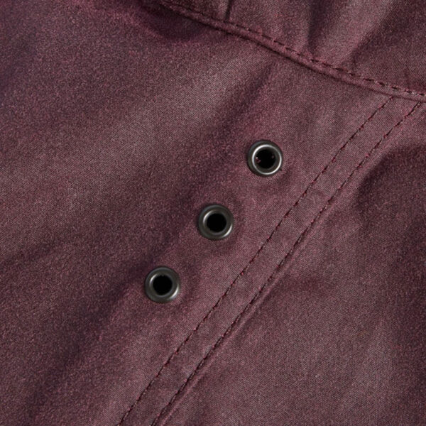 BARBOUR Oversized Bedale Wax Jacket - Bordeaux