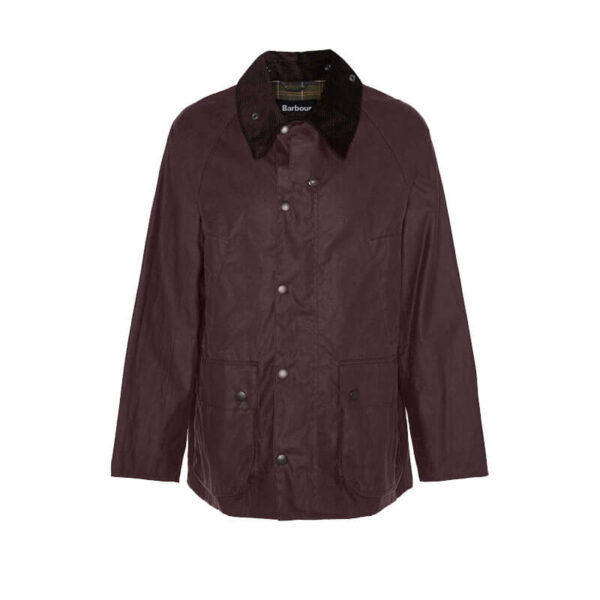 BARBOUR Oversized Bedale Wax Jacket - Bordeaux