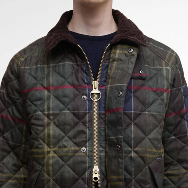 BARBOUR Tartan Transport Quilted Jacket