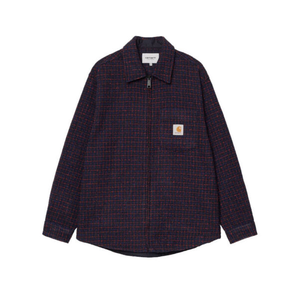 CARHARTT-Bellamy-Shirt-Jacket-Check-Deep-Night CARHARTT WIP Bellamy Shirt Jacket