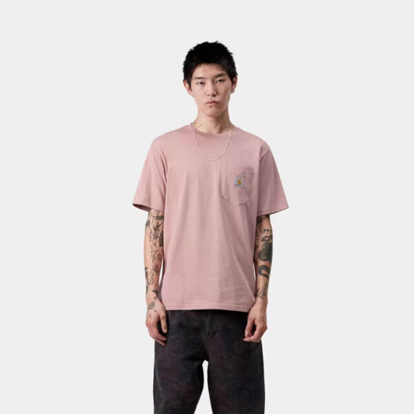 CARHARTT WIP Pocket T-Shirt - Glasey Pink