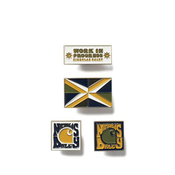 CARHARTT WIP x NICHOLAS DALEY Enamel Pin Badges - Multicolor