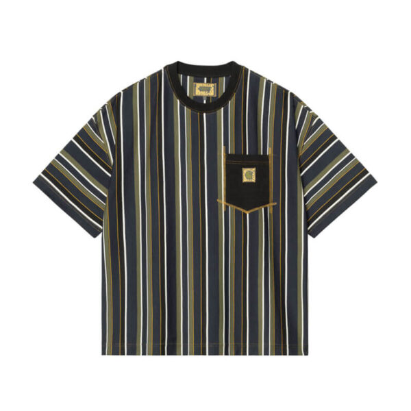 CARHARTT WIP x NICHOLAS DALEY Stripes T-Shirt - Blue
