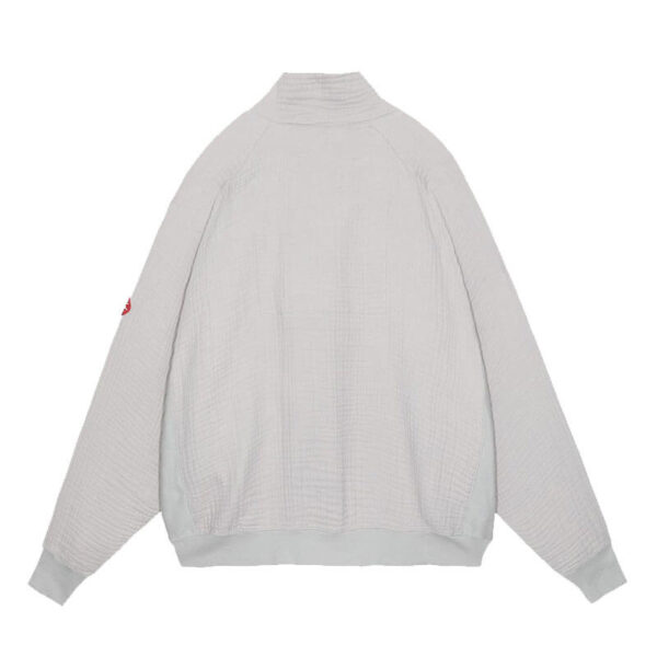 CAV EMPT Layered Gauze Half Zip - Light Grey