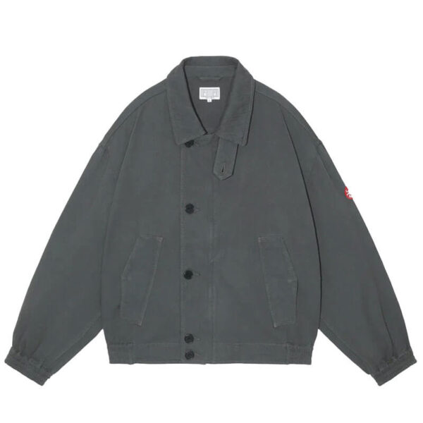 CAV-EMPT-Soft-Cotton-Zip-Jacket-Charcoal CAV EMPT Soft Cotton Zip Jacket