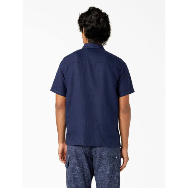 DICKIES Linen Work Shirt - Navy