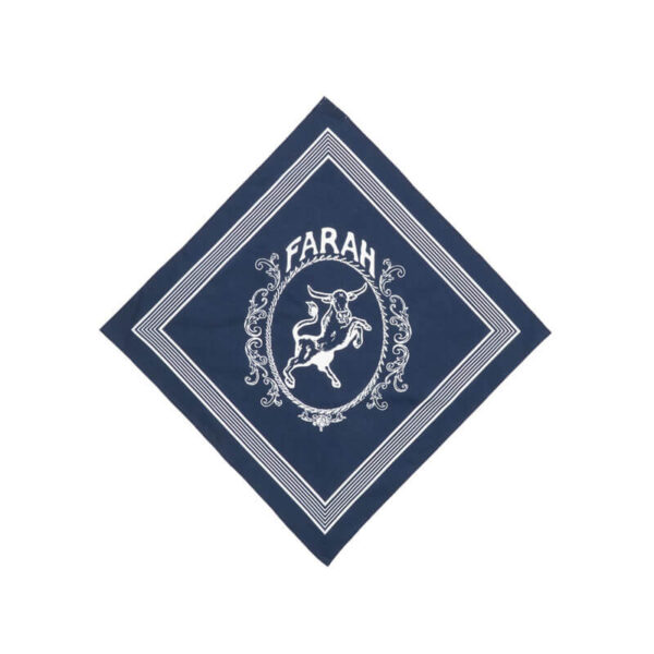 FARAH-Bandana-Scarf-Navy FARAH JAPAN Bandana Scarf - Navy