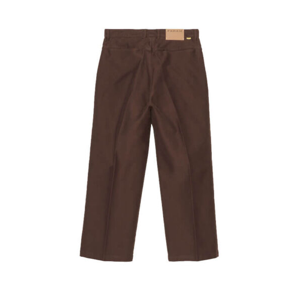 FARAH JAPAN Out Tuck Wide Tapered Pants - Brown