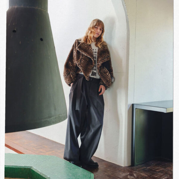 F/CE. Urban Faux-Fur Asymmetry Short Jacket