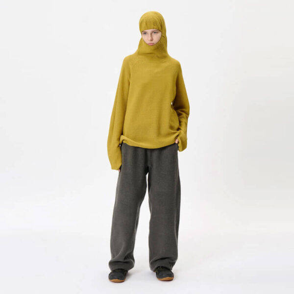 GOLDWIN 0 Perforated Wholegarment Knit Top - Bright Gold