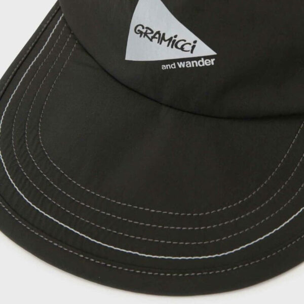 GRAMICCI AND WANDER Brushed Nylon Sunshade Cap - Black
