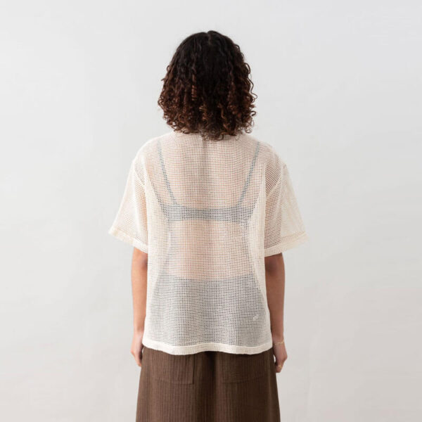 HERESY Mesh Tee - Ecru