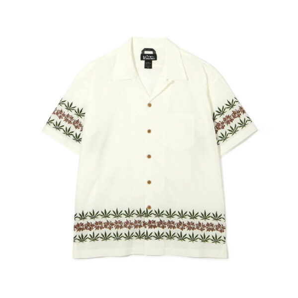 MANASTASH Linen Manaloha Shirt - White