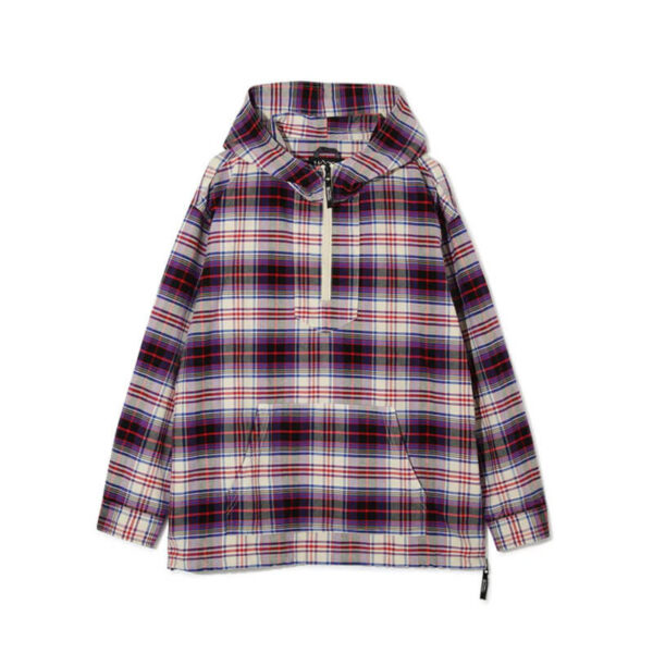 MANASTASH Washed Plaid Baja Hoodie