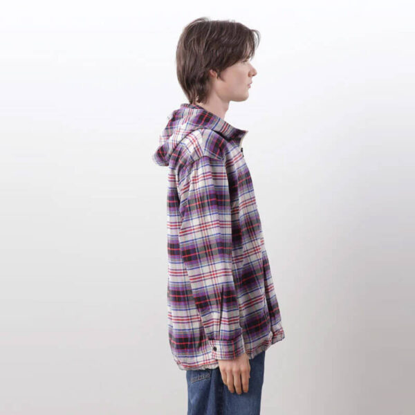 MANASTASH Washed Plaid Baja Hoodie