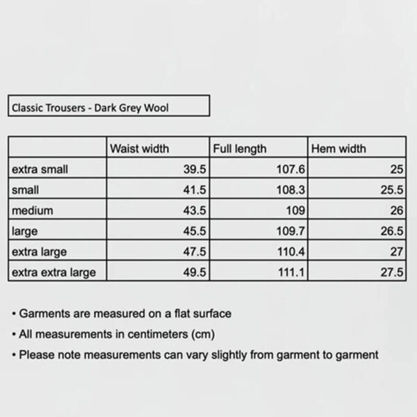 MFPEN Classic Trousers - Dark Grey