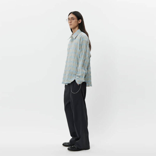 MFPEN Exact Shirt - Pale Blue Structured Check