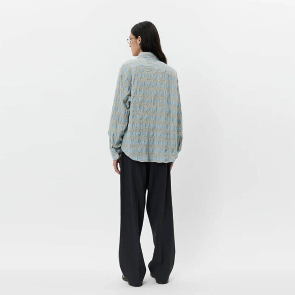 MFPEN Exact Shirt - Pale Blue Structured Check