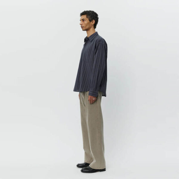 MFPEN Executive Shirt - Dark Grey Double Stripe