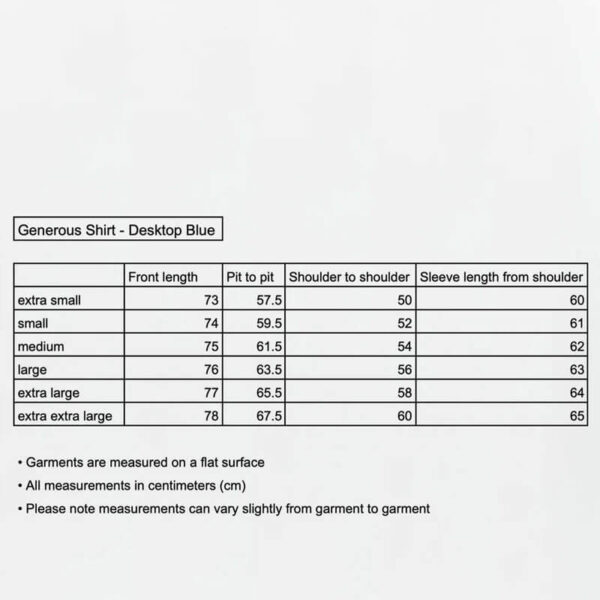 MFPEN Generous Shirt - Desktop Blue