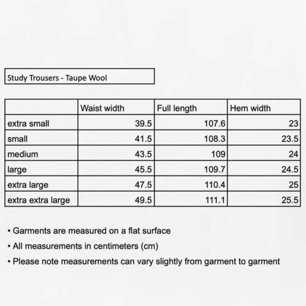 MFPEN Study Trousers - Taupe Wool