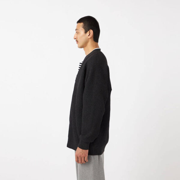 NANAMICA 5G Zip Cardigan - Heather