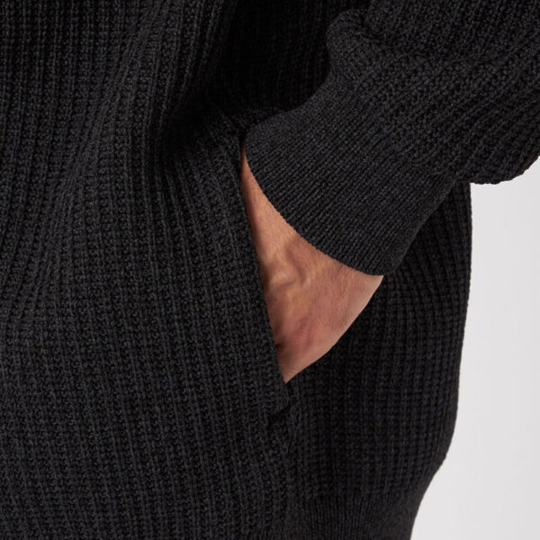 NANAMICA 5G Zip Cardigan - Heather