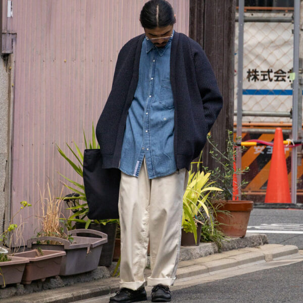 NANAMICA 5G Zip Cardigan - Heather