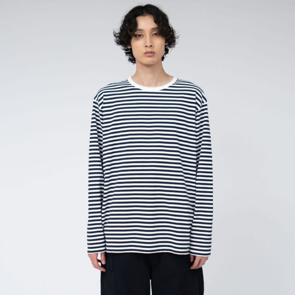 NANAMICA Coolmax Stripe Jersey Tee - Pink