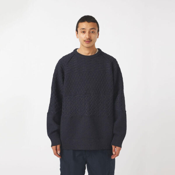 NANAMICA Crew Neck Sweater - Dark Navy