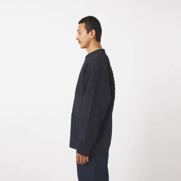 NANAMICA Crew Neck Sweater - Dark Navy