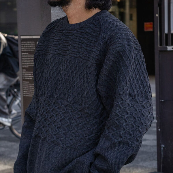 NANAMICA Crew Neck Sweater - Dark Navy
