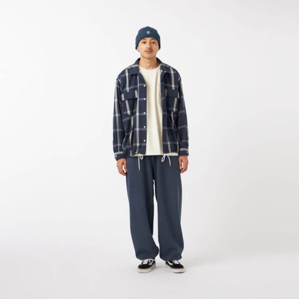 NANAMICA Flannel PALAKA Check Shirt - Navy