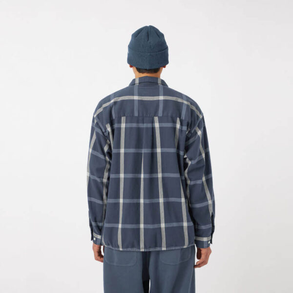 NANAMICA Flannel PALAKA Check Shirt - Navy
